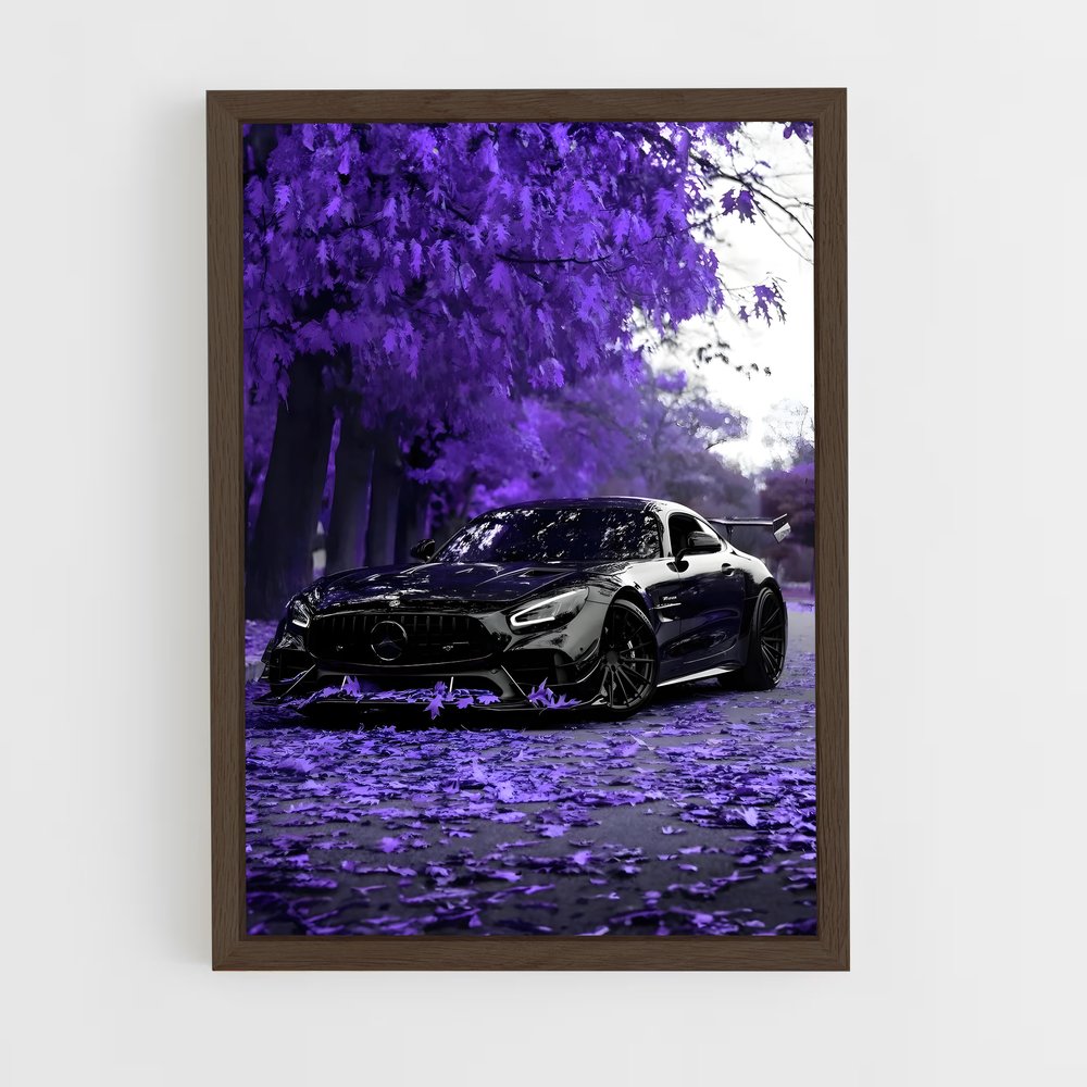 Poster voiture Amg GT raffiné – affiche Mercedes (vue 5)